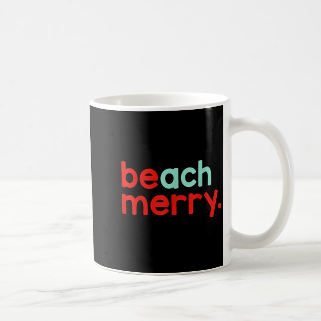 Beach Merry Christmas  Kaffemugg (Höger)