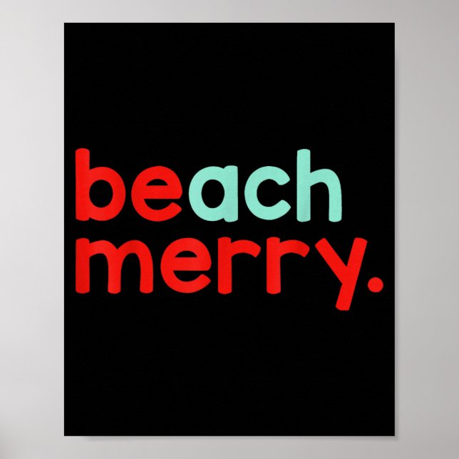 Beach Merry Christmas  Poster (Framsidan)