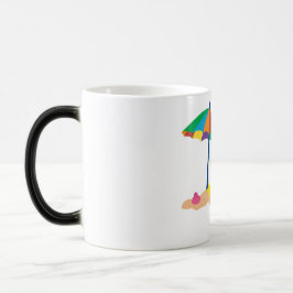 Beach Mind, Happy Heart Summer Magisk Mugg