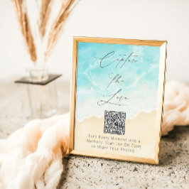 Beach Möhippa Capture the Kärlek Hashtag Poster