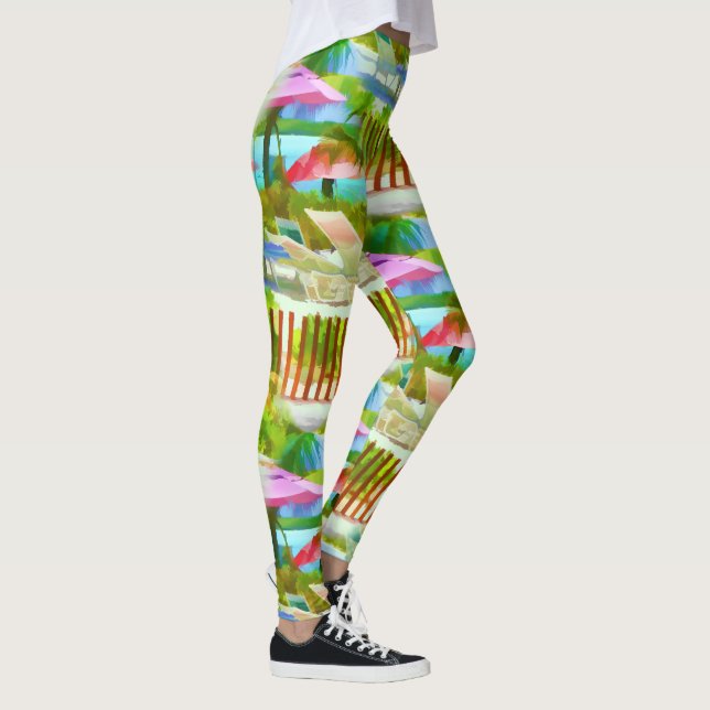 Beach Mönster Leggings (Höger)