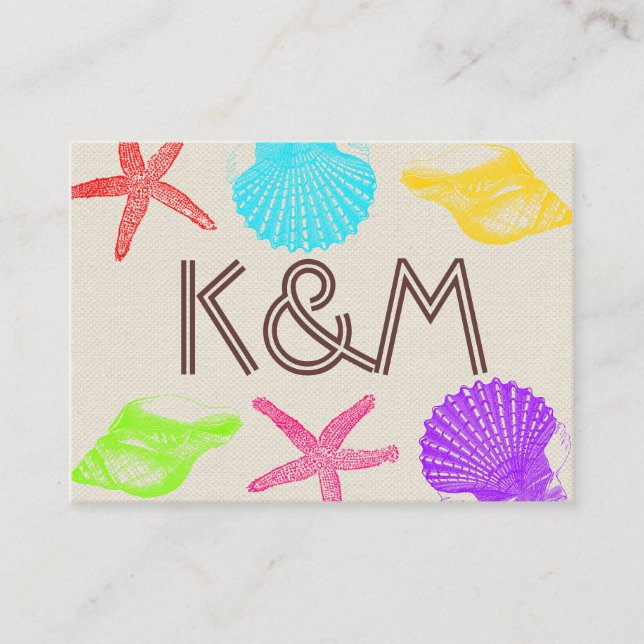 Beach-monteringskort för strand placeringskort (Framsida)