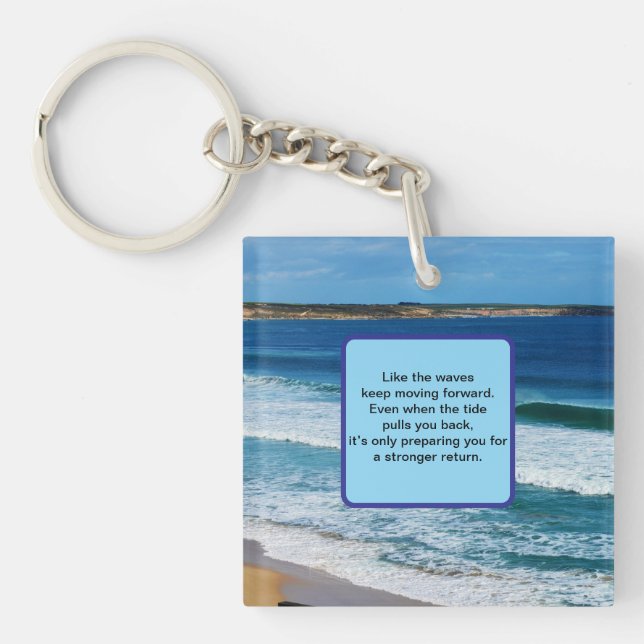 Beach Motivation Citat: Precis som Vågar Behållans (Framsidan)