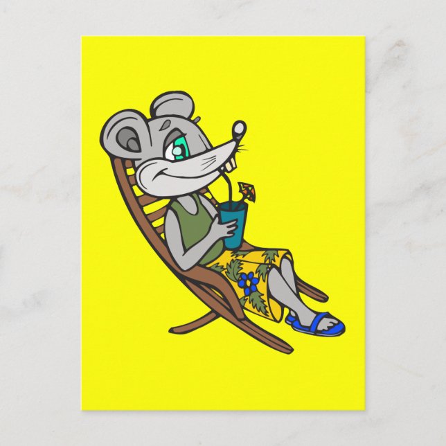 Beach Mouse Vykort (Framsida)