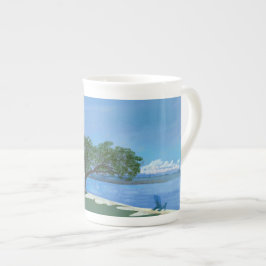 Beach Mugg Benporslin Mugg
