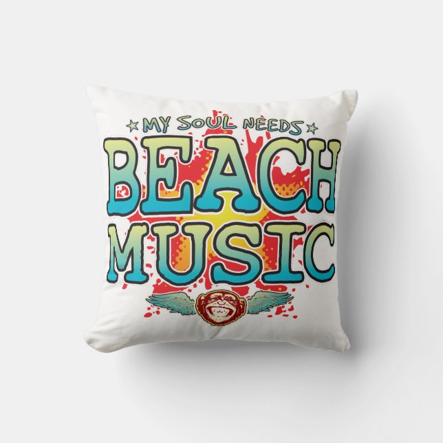 Beach Music Soul Cushion Kudde (Framsida)