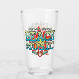 Beach Music Soul Glass Tumbler Glaskopp