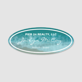 Beach Nametag Namnbricka