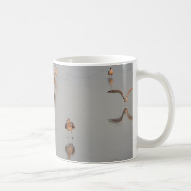 Beach Nature Photo Florida Birds Ocean Photo Cute Kaffemugg (Höger)