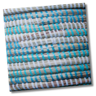 Beach Nautical Blue Rope Mönster Kakelplatta