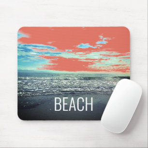 Beach Ocean Artistic Typography Blue Orange Scenia Musmatta