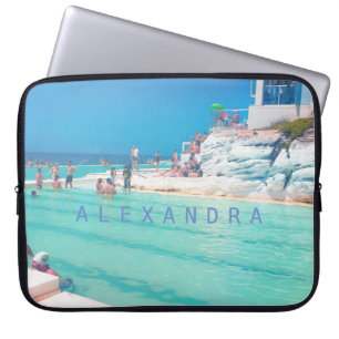 Beach Ocean Bassäng Blue Aqua Personal Laptop Fodral