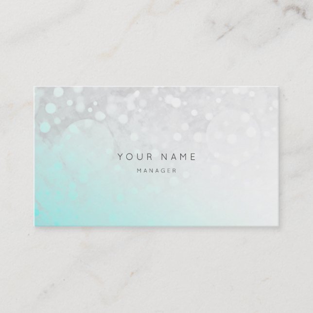 Beach Ocean Gry White Grungy Ombre White Vip Visitkort (Framsida)
