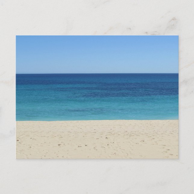 Beach Ocean Lagrar Vykort (Framsida)
