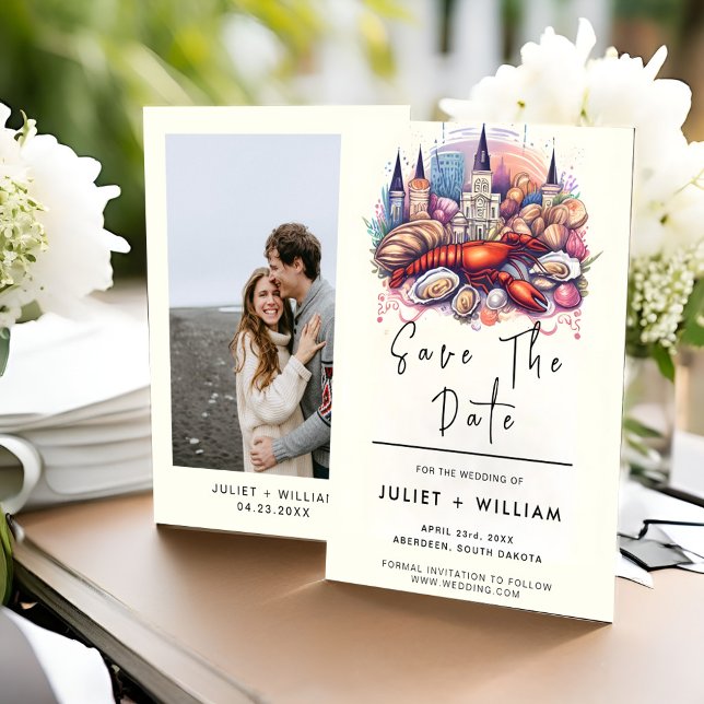 Beach Ocean Summer New Orleans Bröllop Spara Datumet (Skapare uppladdad)