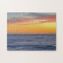 Beach Ocean Sunset Art Nature Puzzle Pussel