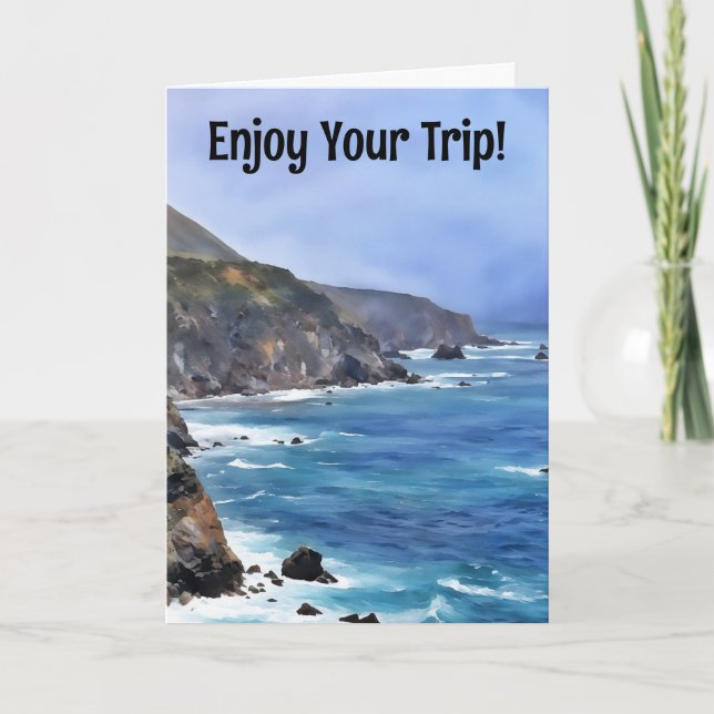 Beach Ocean Travels Vacation Resa Card Kort (Framsida)