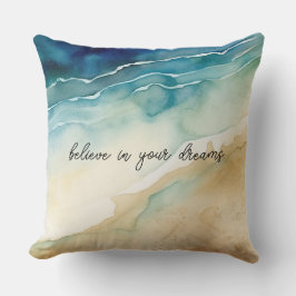 Beach Ocean Vågar Kudde