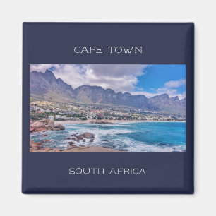 Beach Ocean View i Kapstaden Bord Magnet