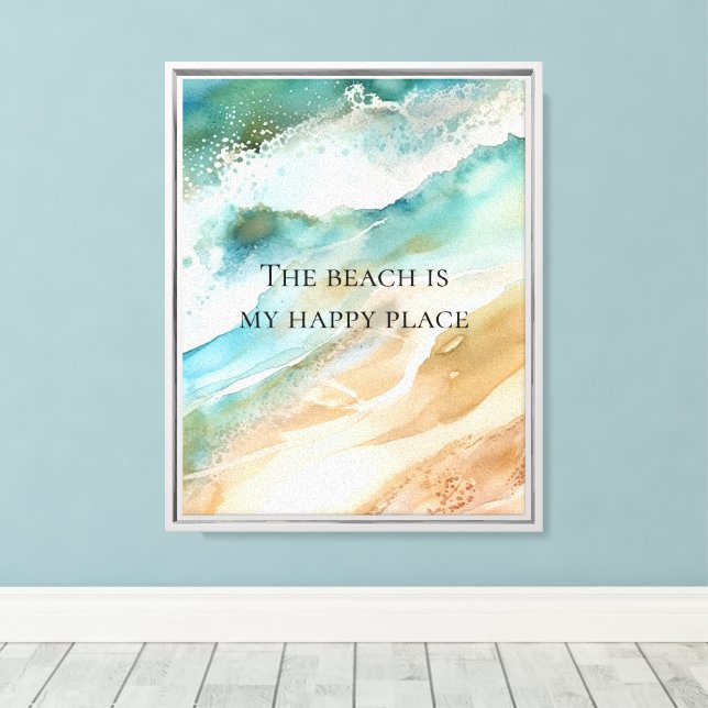 Beach Oceanen Canvastryck (Insitu (trägolv))