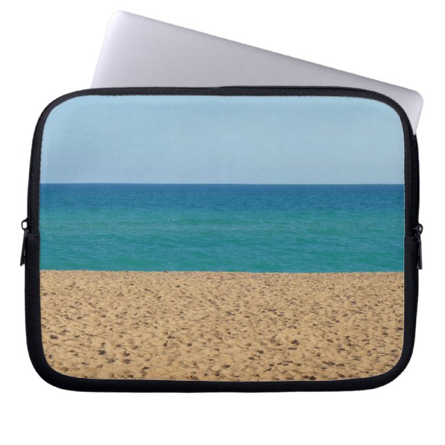 Beach, Oceanen, Himlar Laptop sleeve (Framsidan)