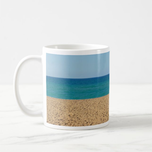 Beach, Oceanen, Himlar Mugg (Vänster)