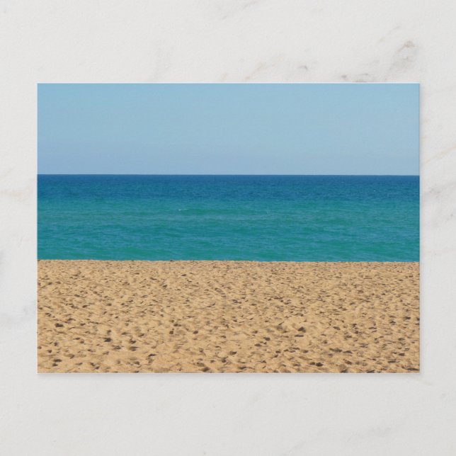 Beach, oceanen, Himlar Vykort (Framsida)