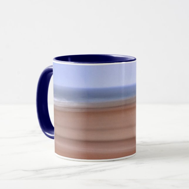 Beach Oceanen Lagrar Rörelse Art Mugg (Framsida vänster)