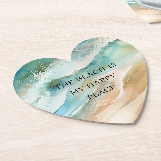 Beach Oceanen Underlägg Papper (Vinklad)