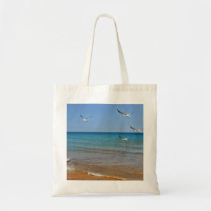 Beach och Fiskmåsar Tygkasse