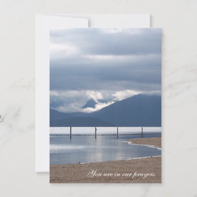 Beach- och Ocean Sympathy-kort Kort (Framsida)