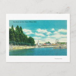 Beach och Pier Vykort
