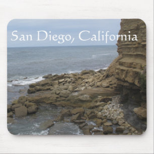 Beach och sten i San Diego, Kalifornien Musmatta