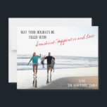 Beach och SUnshine-Helgdag-kort - PERSONLISERA DET Julkort<br><div class="desc">Skicka ett annat budskap fyllt med solljus,  lycka och kärlek vid helgdagarna!</div>