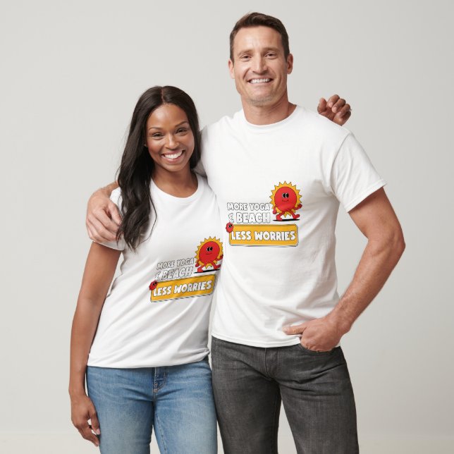 Beach och Yoga T Shirt (Unisex)