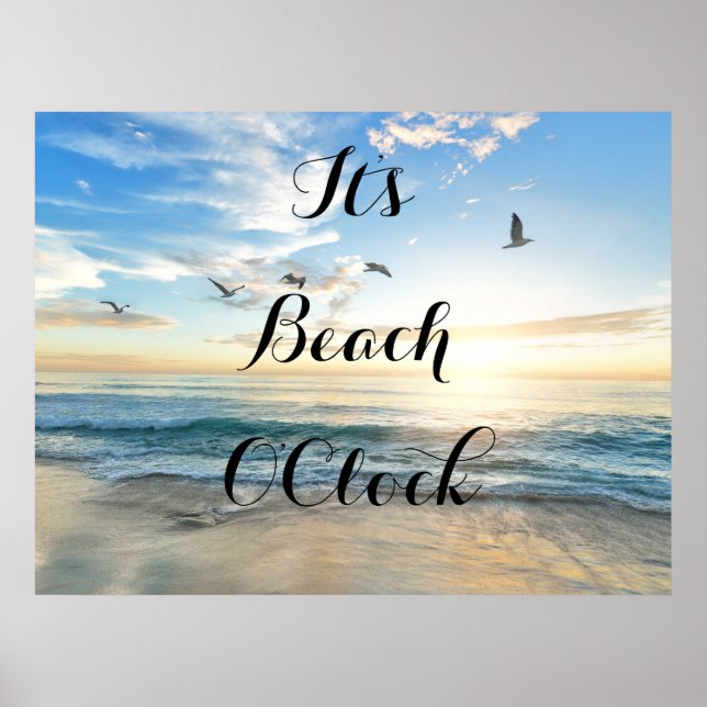 Beach O'Clock Poster (Framsidan)