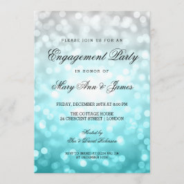 Beach Ombre Bokeh Ljus Förlovningsfest Inbjudningar