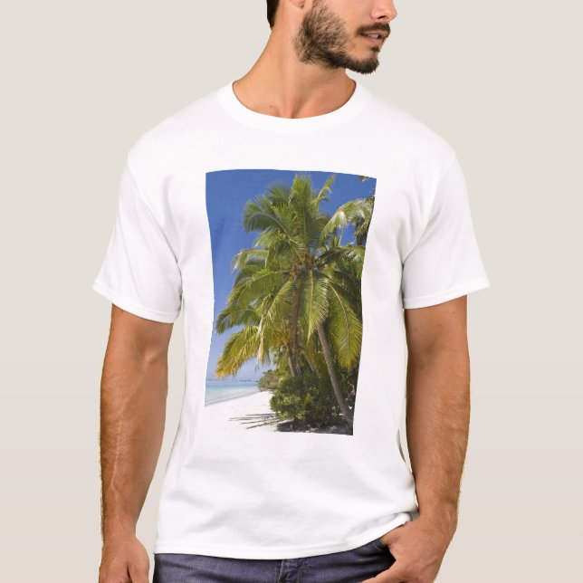 Beach on One Foot Island, Aitutaki, Cooköarna T-shirt (Framsida)
