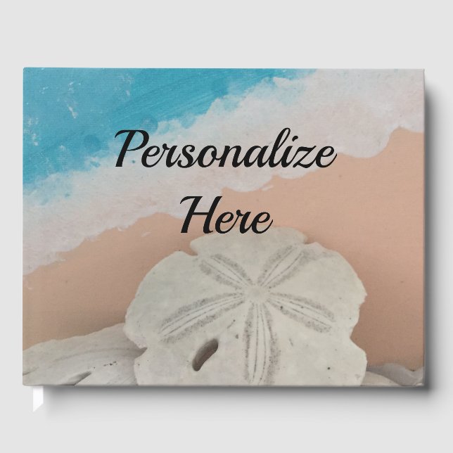 Beach Önskemål Seashells Gästböcker (Framsida)