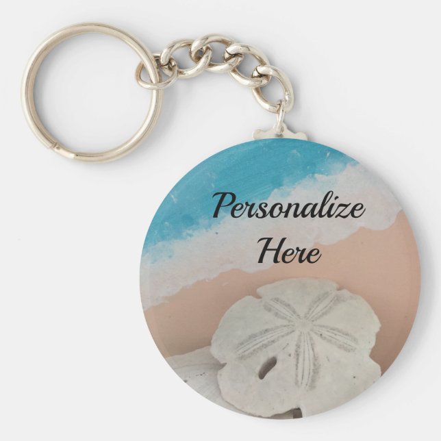 Beach Önskemål Seashells Nyckelring (Framsidan)