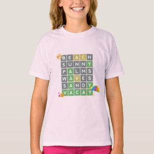 Beach Ord Art Summer Vacation Ord Puzzle T Shirt