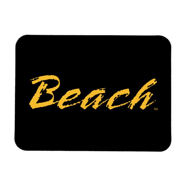 Beach-ordmärke Magnet (Horisontell)