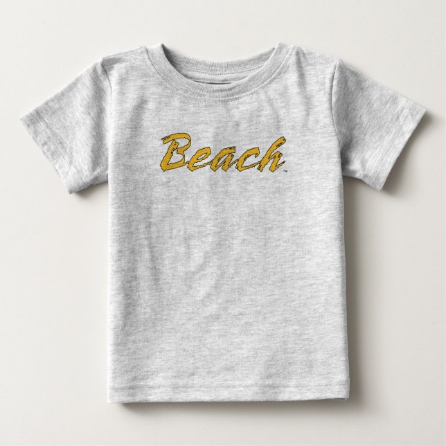 Beach-ordmärke T Shirt (Framsida)