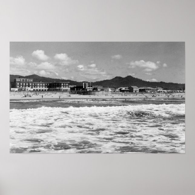 Beach på havssidan, Oregon-foto Poster (Framsidan)