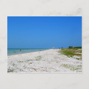 Beach på Sanibel Island Vykort
