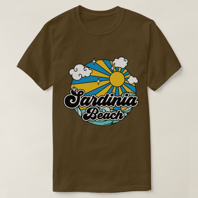 Beach på Sardinien T Shirt (Design framsida)