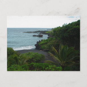 Beach på väg till Hana, Maui Hawaii Post Card Vykort