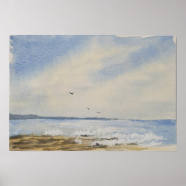 Beach Painting  Poster