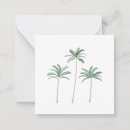 Beach Palm Trees Anteckningskort