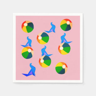 Beach, Pappra sommarservetter Pappersservett